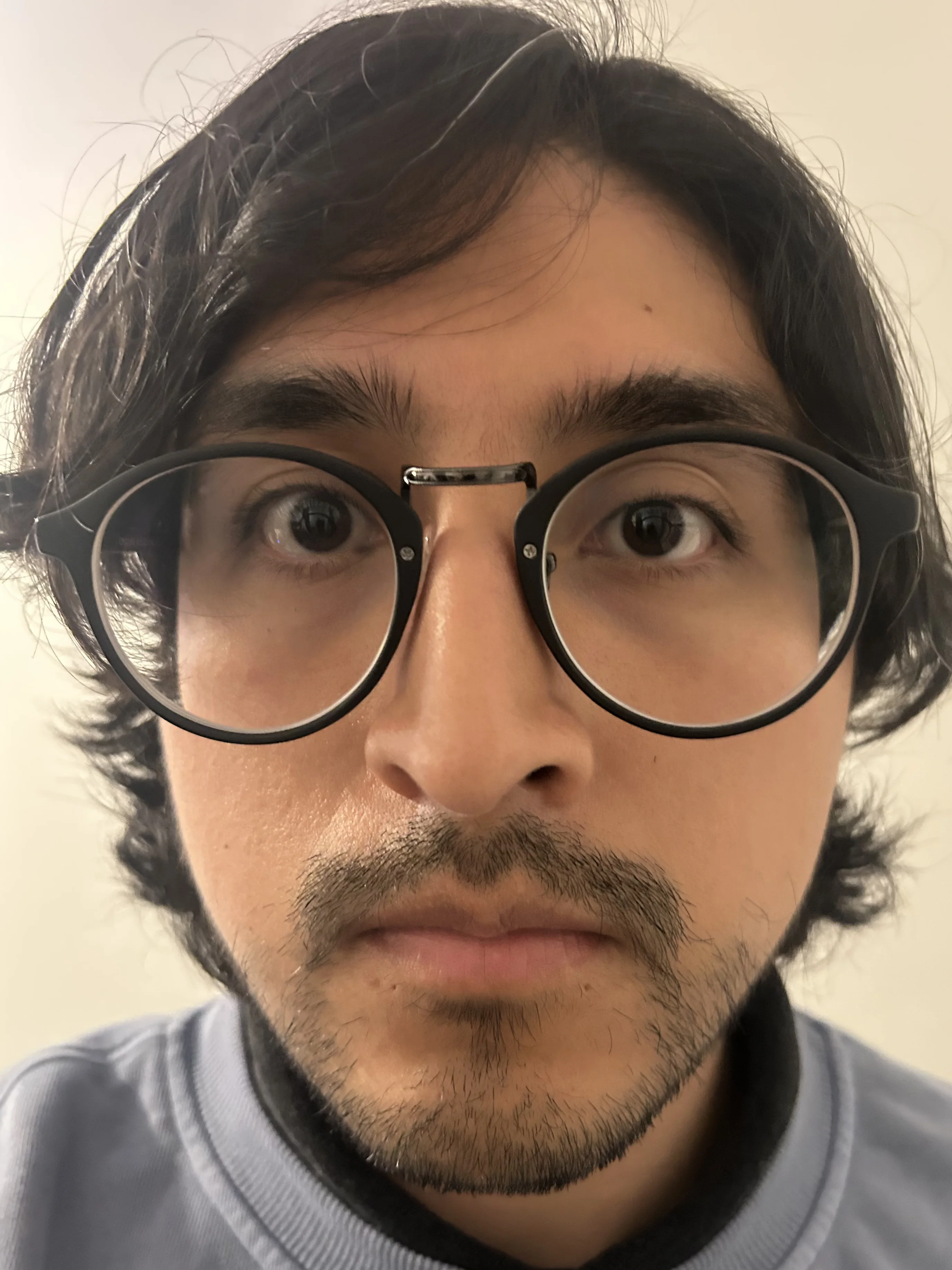 Close-up wide selfie