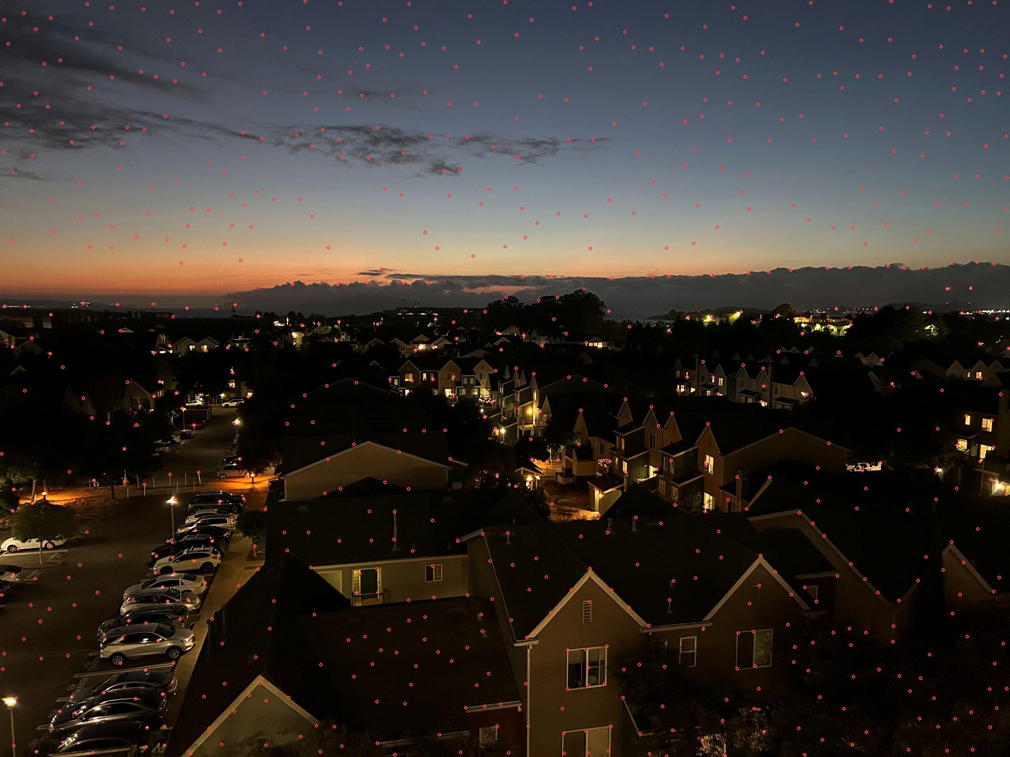 Set 1 – Image B ANMS corners