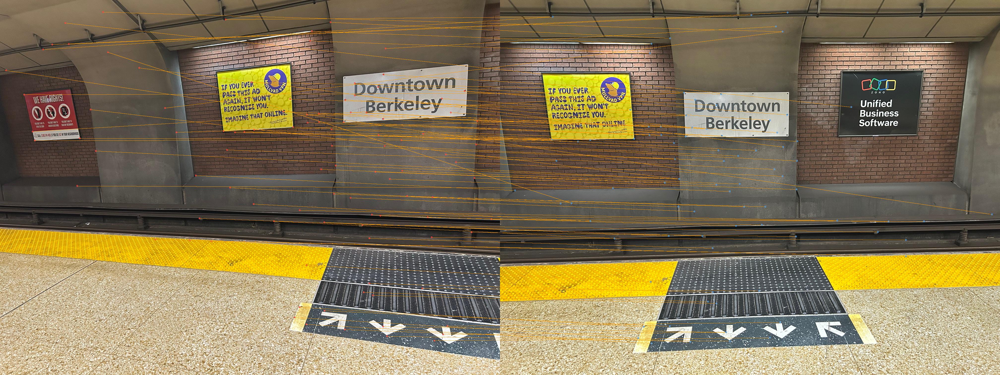 Set 2 – Filtered matches after Lowe ratio test